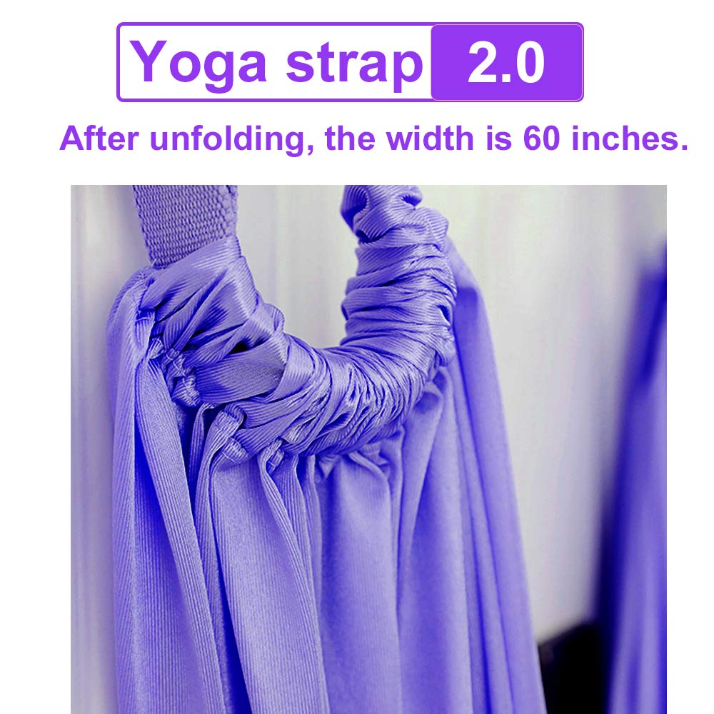 TOCO FREIDO Waist Back Leg Stretch Strap/Yoga Fitness Band, Leg Stretching Assist Trainer, Yoga Stretcher, Back Bend Split Inversion Strap for Fitness, Dance, Ballet, Gymnastics