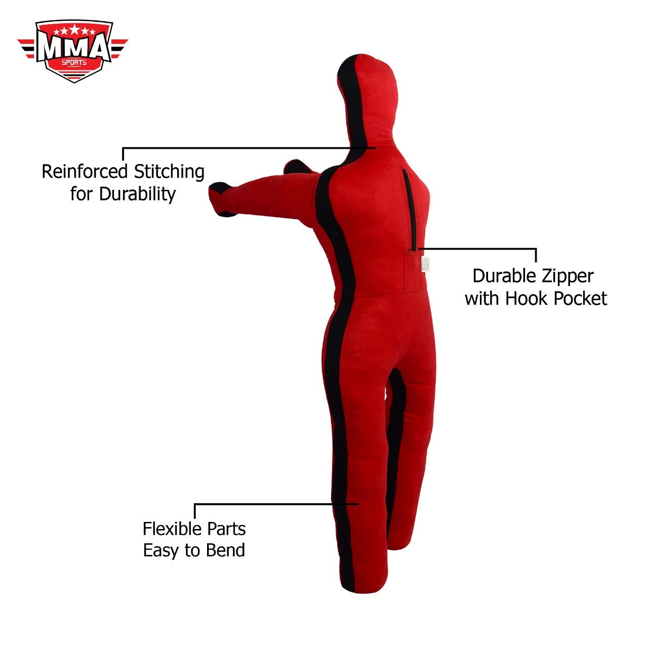 MMA Children Mixed Martial Arts Judo Training Kick Boxing Dummies Youth Exercise Throwing Buddy Ground Pound Dummy Fitness - 40 INCHES-UNFILLED