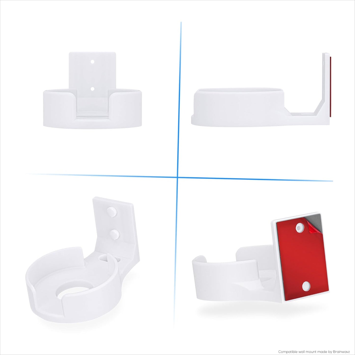 BE63 (BE1000) Adhesive Wall Mount for TP Link WiFi Mesh Router, Easy to Install Holder, Stick On & Screw in Mounting