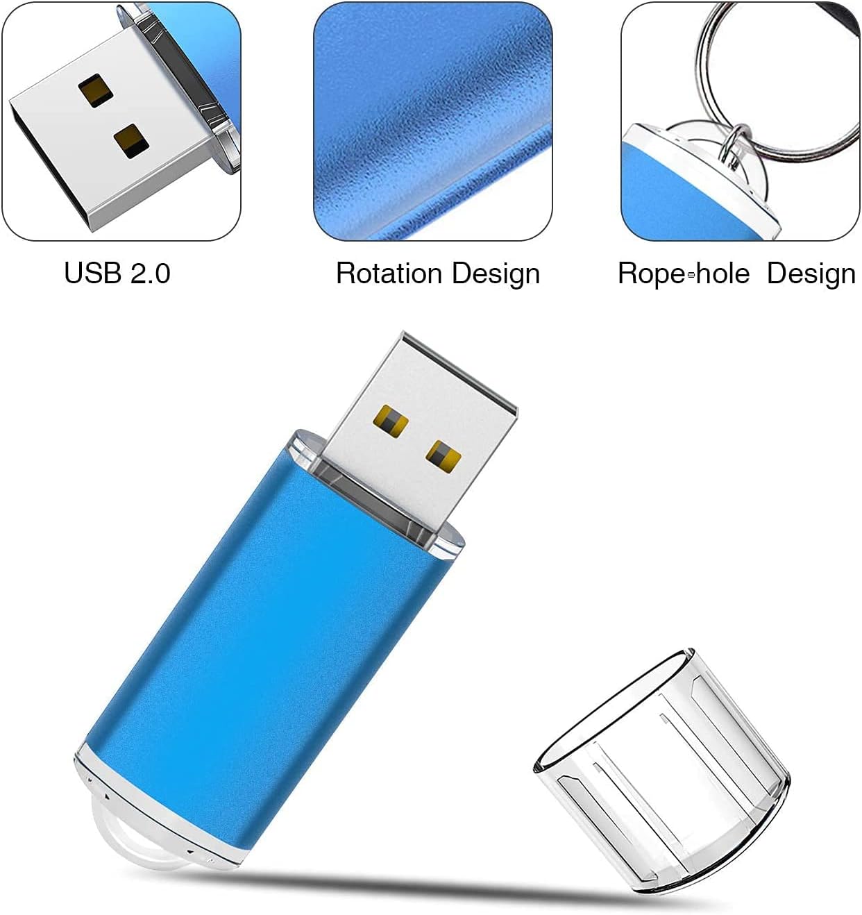 K&ZZ 32GB 5 Pack 2.0 32G USB Flash Drive Thumb Drives USB Memory Stick Gig Stick Pen Drive USB Stick Zip Drive for PC