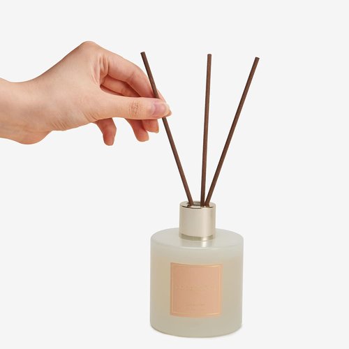 Cocorrína Premium Reed Diffuser Set - Coconut Lime Scent with Preserved Baby's Breath | 6.7oz Home Décor