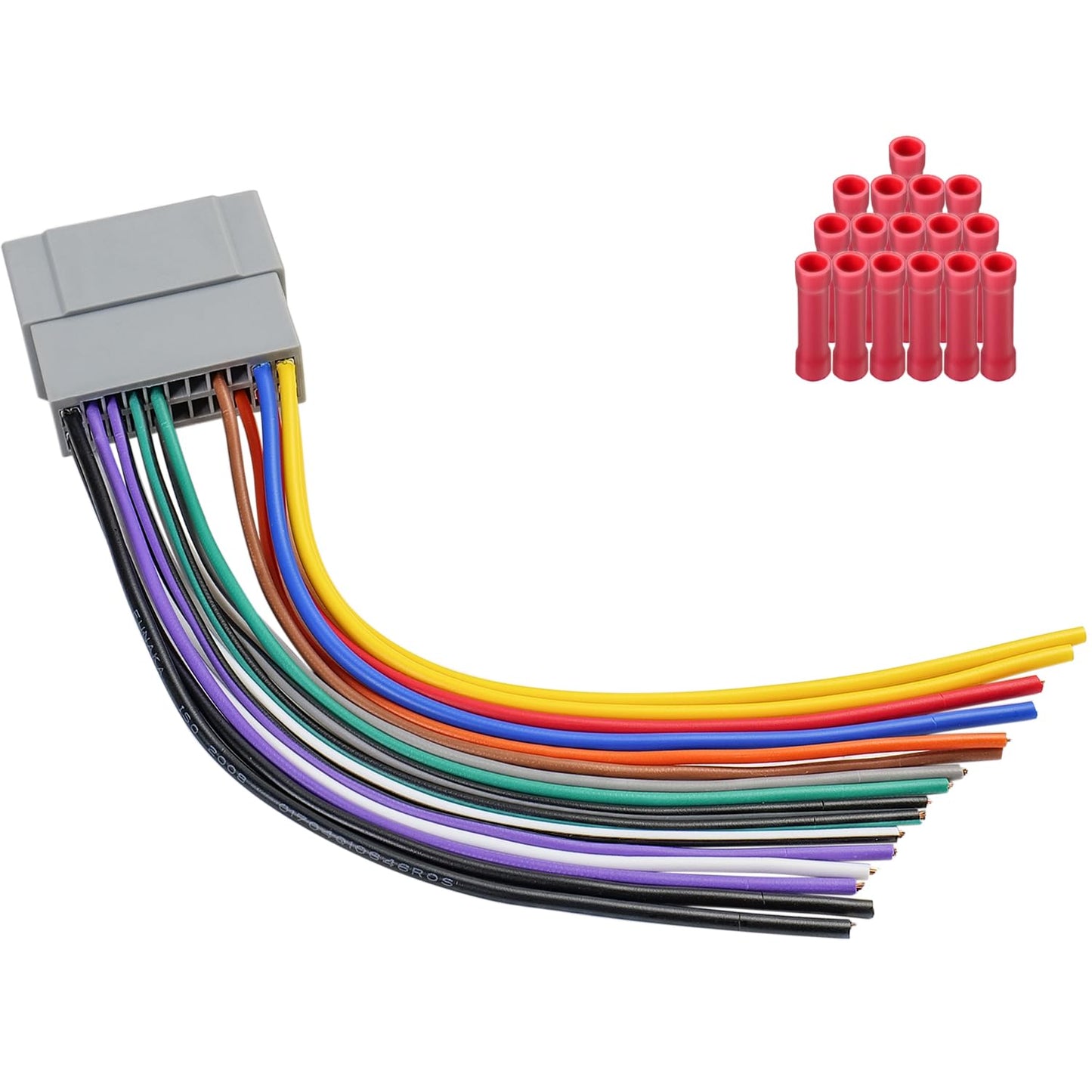 22PIN 1500 2500 3500 Stereo Wire Harness Radio Wiring Harness Adapter Compatible with Dodge RAM Charger Caravan Jeep