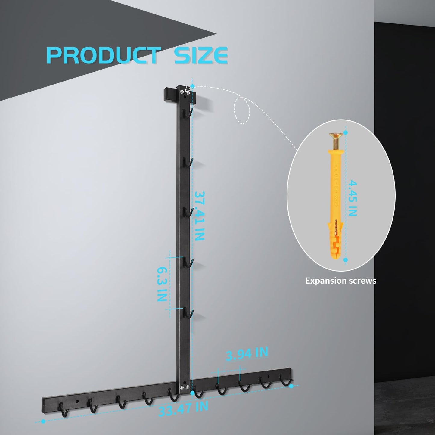 LTTGX LAT Pulldown Attachment Storage Rack Wall Mount, Mag Grip LAT Pull Down Bar & Cable Machine Attachment Holder for Home Gym