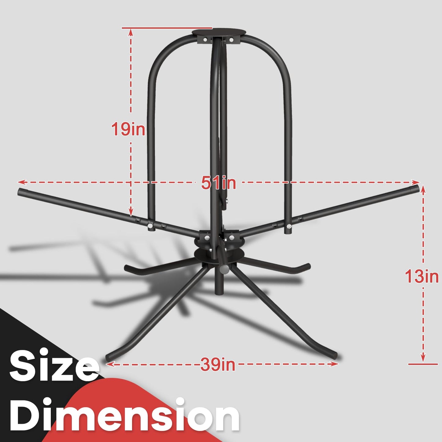 Heavy Duty PEX Pipe Uncoiler with Carry Bag & Hold-Down Bar, 500 lb Load Capacity Full Size Steel Piping Uncoiler for 3/8”–1” PEX Tubing, Foldable Radiant Floor Heating Tube Reel Dispenser