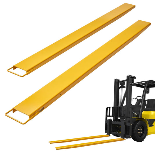 VEVOR Forklift Extensions, 96 Inch Pallet Fork Extensions 4.5 Inch Width, Heavy Duty Fork Extensions for Forklifts, 1 Pair Forklift Extensions for Forklift Truck