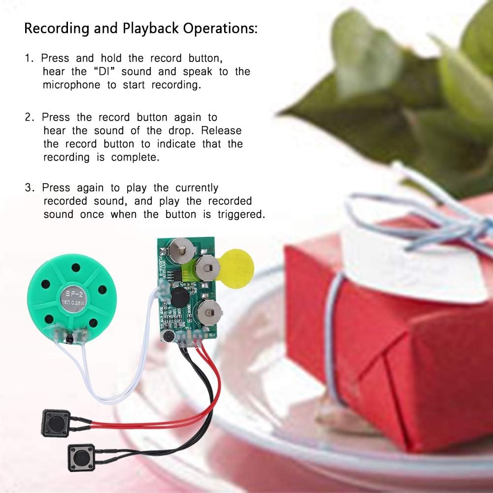 FOSA 4 Minutes DIY Greeting Card Chip Music Sound Voice Recording Module Device Chip Recordable Sound Chip