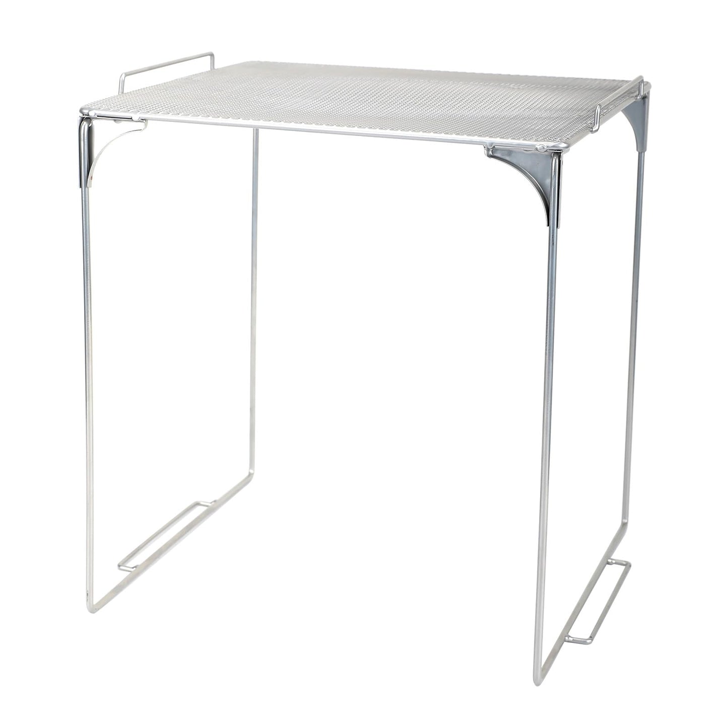 AUECOOME Locker Organizer Shelf Stackable Extra Locker Shelf for School Locker Organizer Storage Cabinet Accessories Suitable for School, Office, and Home use (1, Grey)