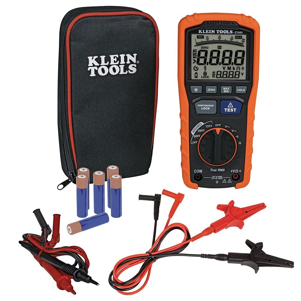 Klein Tools ET600 Multimeter + Line Splitter (10x)