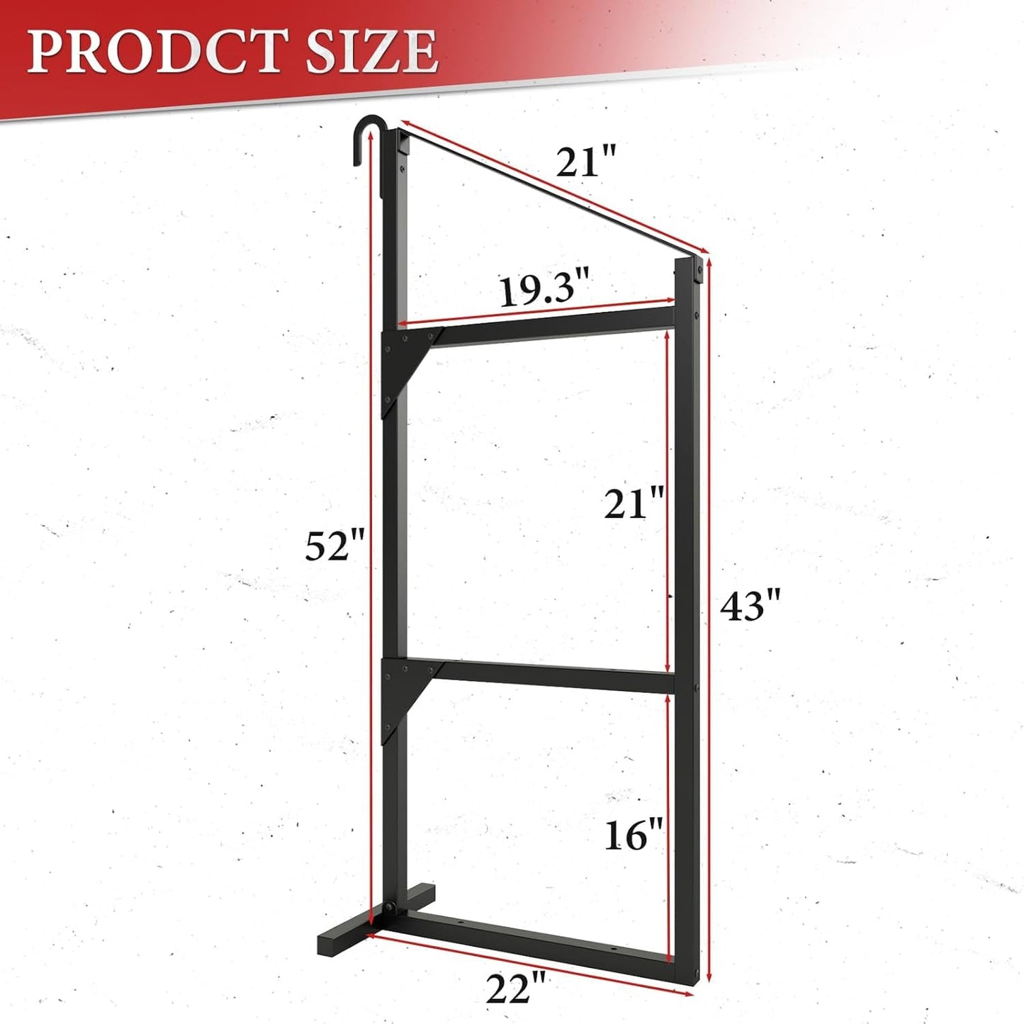 iyrany Universal Shipping Container Accessories 4 Pack – Heavy Duty Brackets. 3-Tier Steel Shelving & Shelves System. 52"x22" Storage Rack for Garage, Warehouse, Industrial Shipping Container