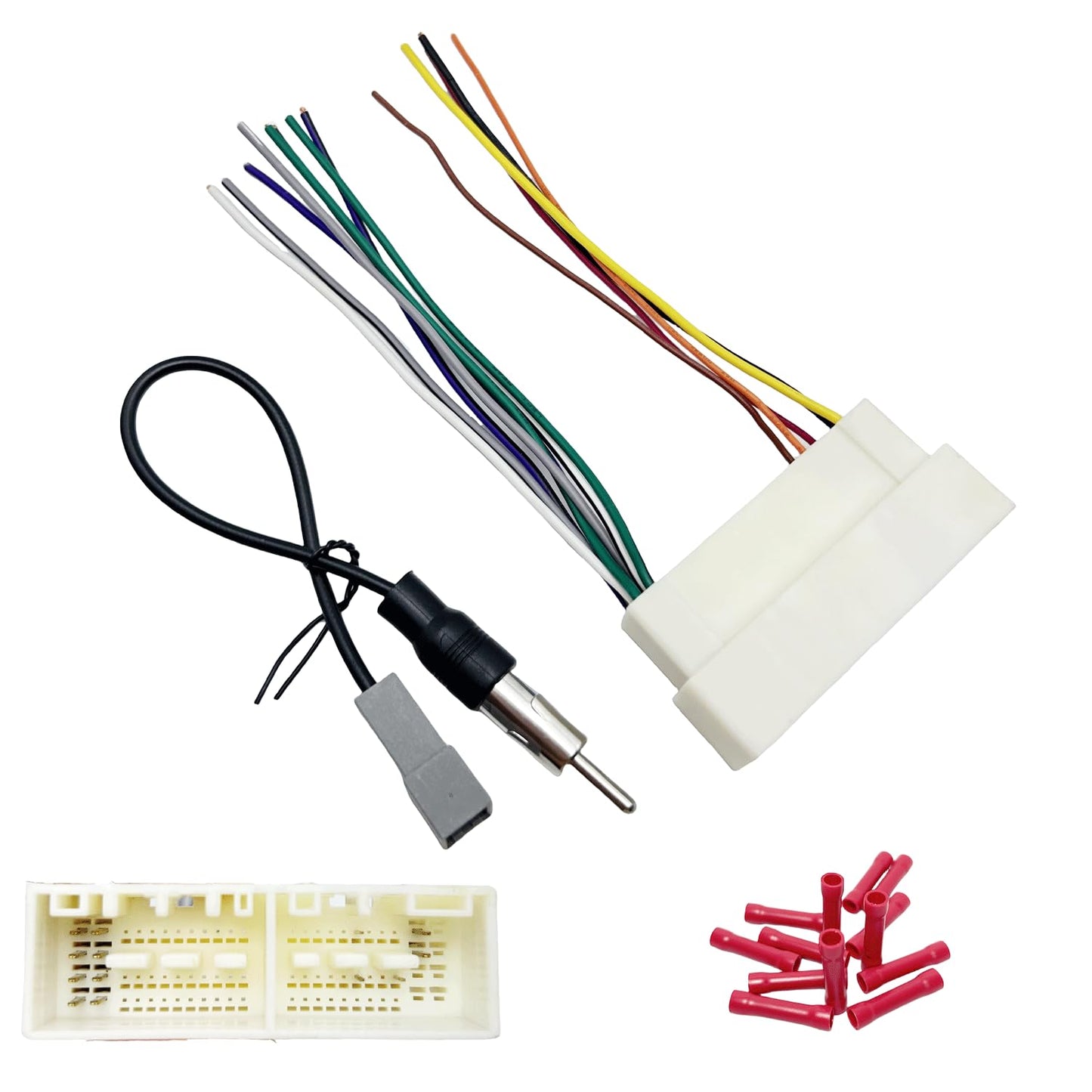 2015-2020 2016-2020 K2 K3 K4 Car Radio Wiring Harness for Hyundai KIA with Radio Antenna Adapter Aftermarket Car Stereo