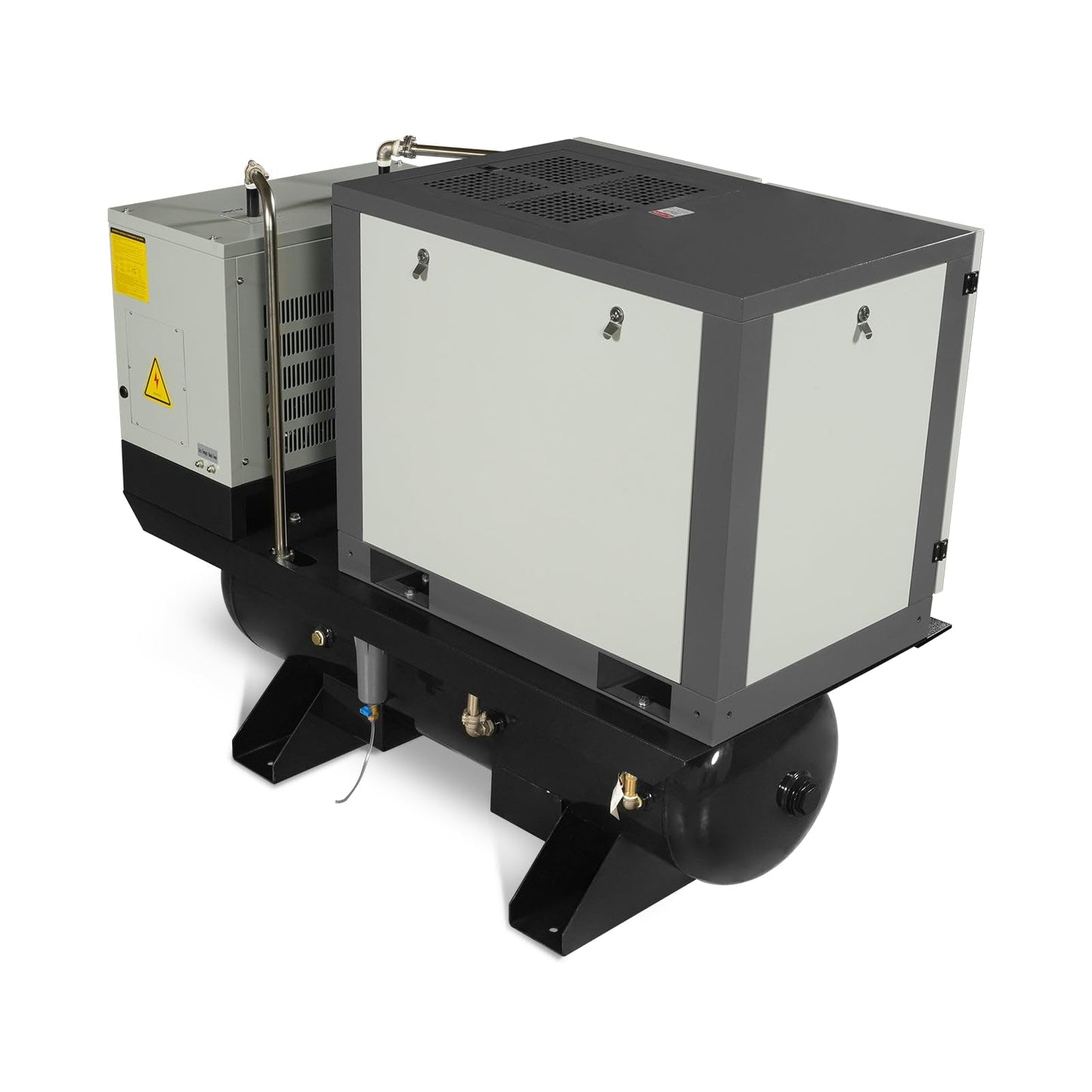 10HP Combined Rotary Screw Air Compressor with Dryer & 66-Gal ASME Tank | 32 CFM, 116 PSI, 230V 3-Phase – Industrial Grade,Model ML1023