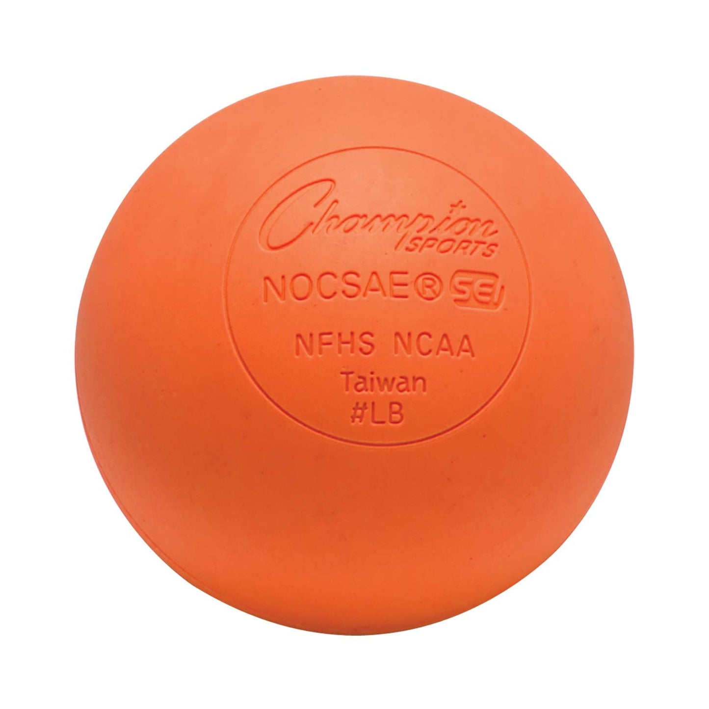 Champion Sports Orange Lacrosse Balls, Official Size - NCAA, NFHS & SEI Certified, 2 count (Pack of 1)