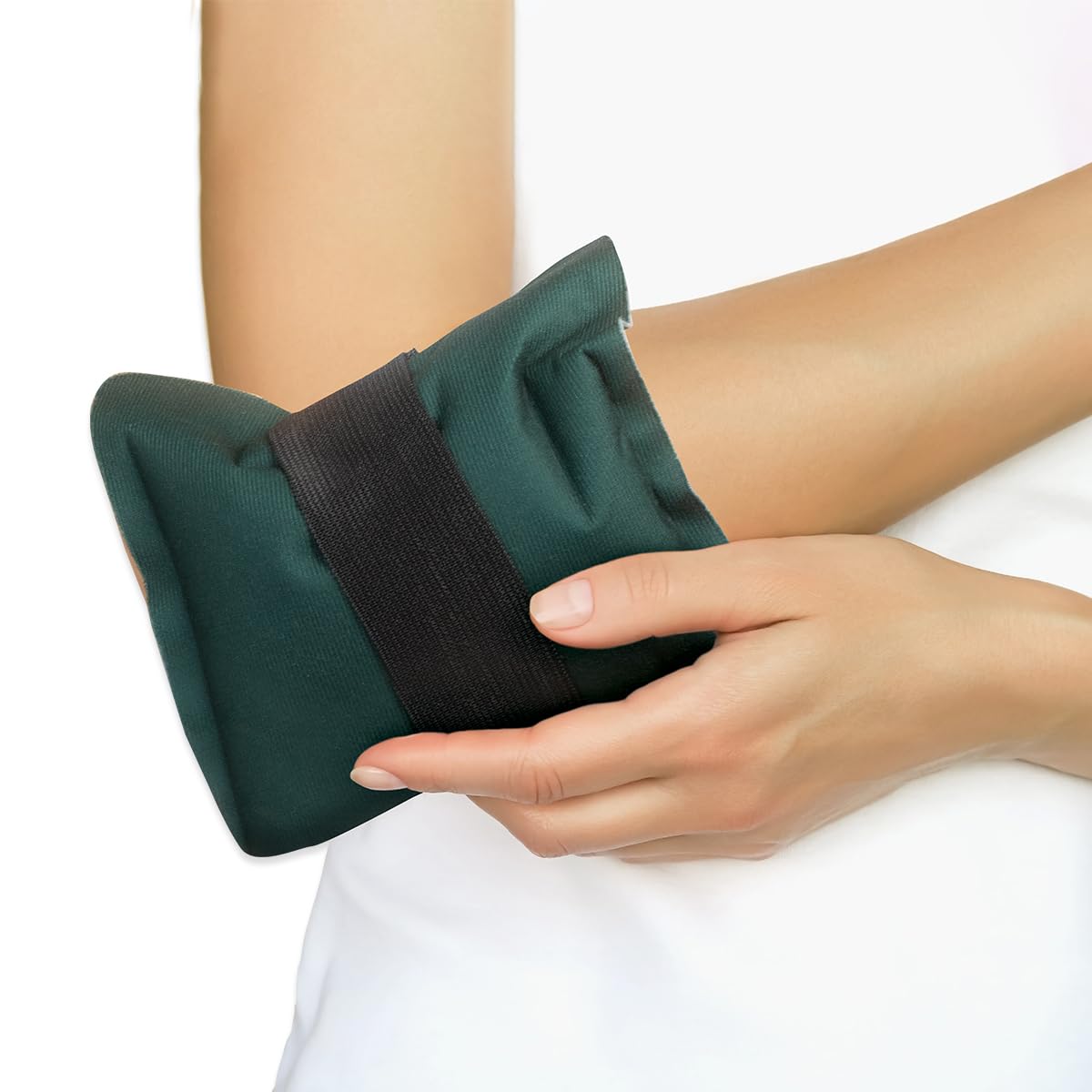 Rapid Relief Reusable Hot & Cold Clay Compress Wrap – Small Heat & Ice Therapy Pack for Back, Hip & Body Pain Relief, Flexible Clay Pack with Adjustable Strap for Compression Support