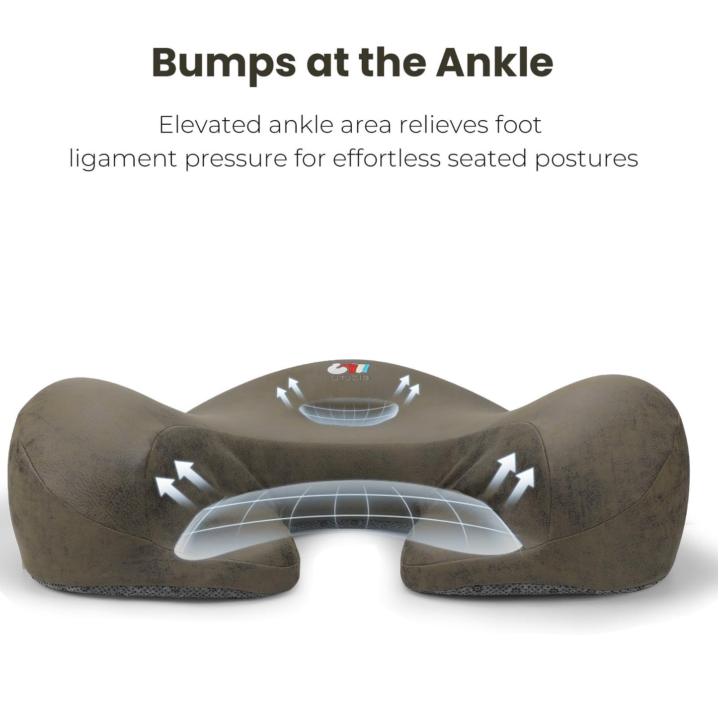 UTJZIB Meditation Cushion, Yoga Cushion for Meditation - Cross Leg Floor Pillow for Meditator at Home, Ergonomic Comfortable Memory Foam Zafu Relieves Numbness Tailbone & Hip Pain from Long Sitting.