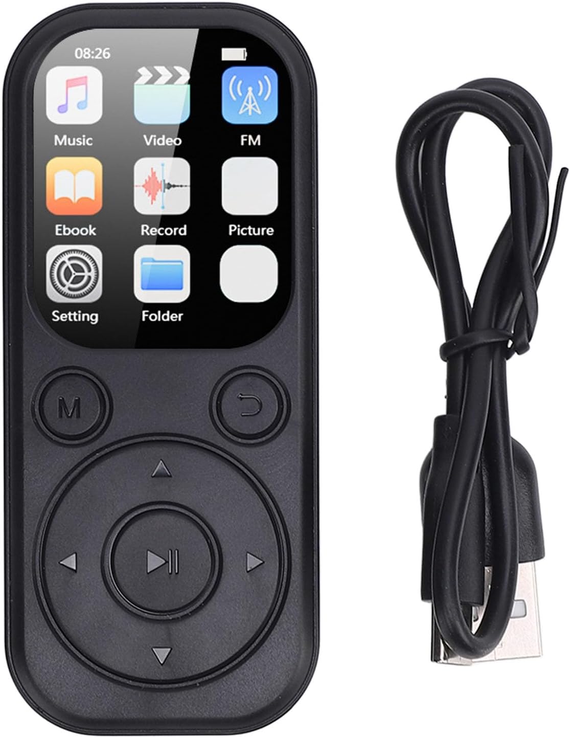 Zopsc MP3 2.01 Inch 128GB (32GB Bluetooth Player, HiFi Sound Portable Music Player with Screen, Stylish