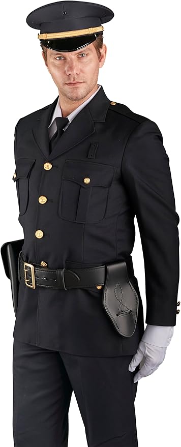 Ceremonial Sword Carrier Sheath - USMC Marine Corps NCO Sword Holder - Hi Gloss Leather