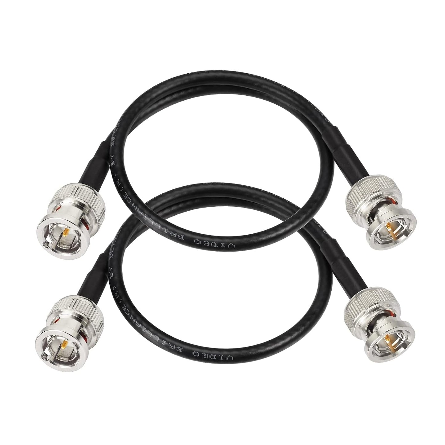 3G/6G 1ft 1855A) HD-SDI/3G-SDI/4K/8K (2pcs) Superbat HD SDI BNC Cable Thin Short (Belden - Supports Camera Recorder