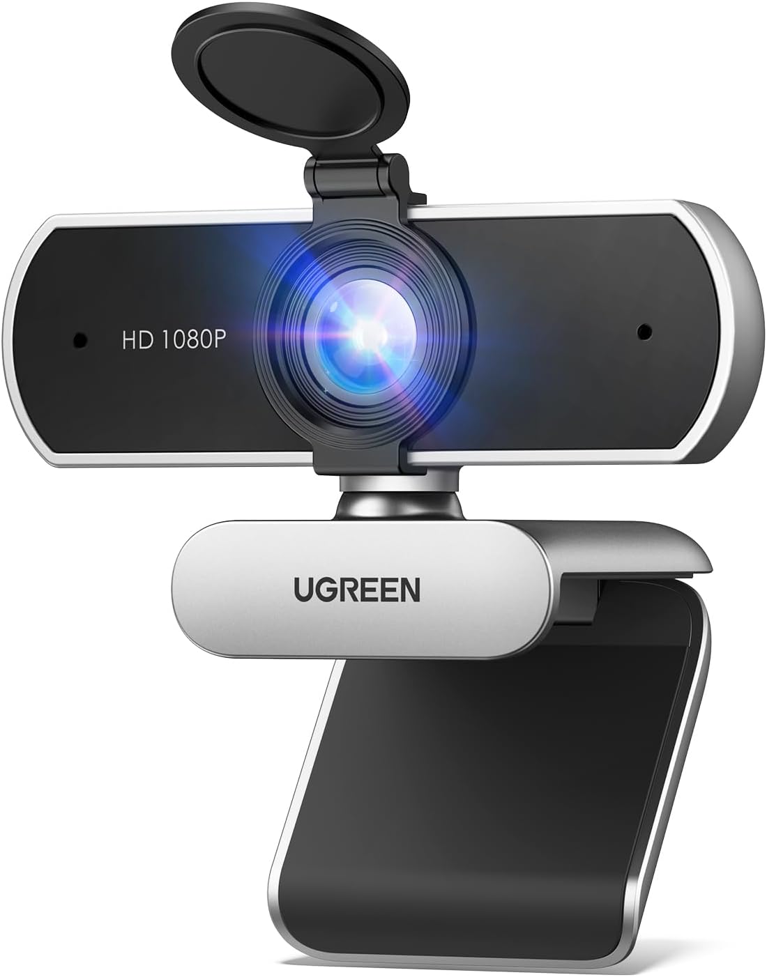 UGREEN 1080P 2 85 2, Full HD Webcam with Microphone, Noise-Canceling Mics, Fov & Fixed Focus, Plug and Play, Auto Light
