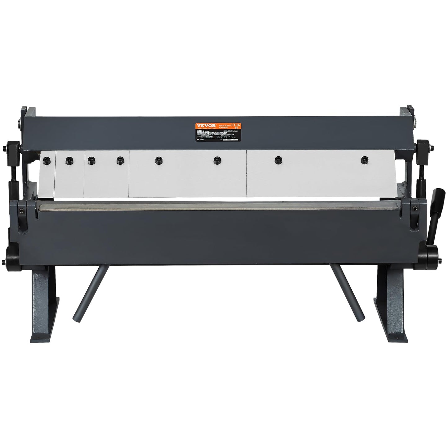 VEVOR Box and Pan Brake, 24in, Portable Metal Bender with 0-135° Bending Angle, Capable of Handling 20 Gauge Low Carbon Steel & 14 Gauge Aluminum, with 5 Adjustable Fingers for Sheet Metal Bending