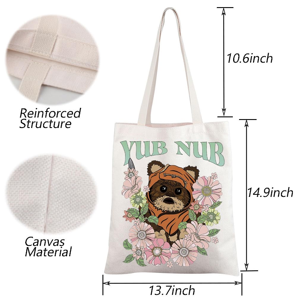 TGBJE Movie Merchandise Raccoon Quote Tote Bag Ranger Inspired Gift Cartoon Character Handle Bag