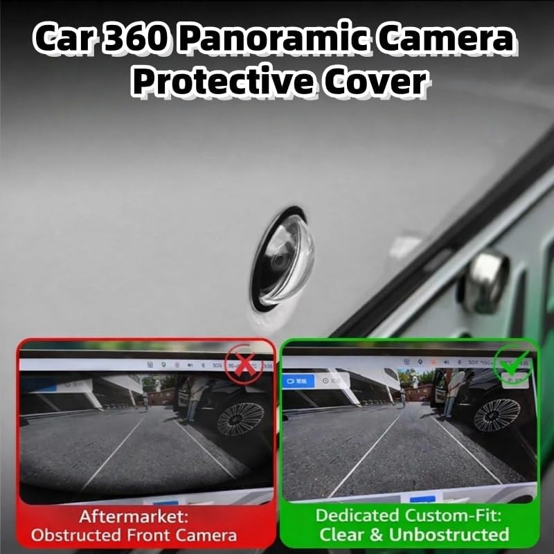 Generic 360 (2) Car Camera Lens Protector,Car Panoramic Camera Protective Cover,Clear Transparency Weatherproof Cars
