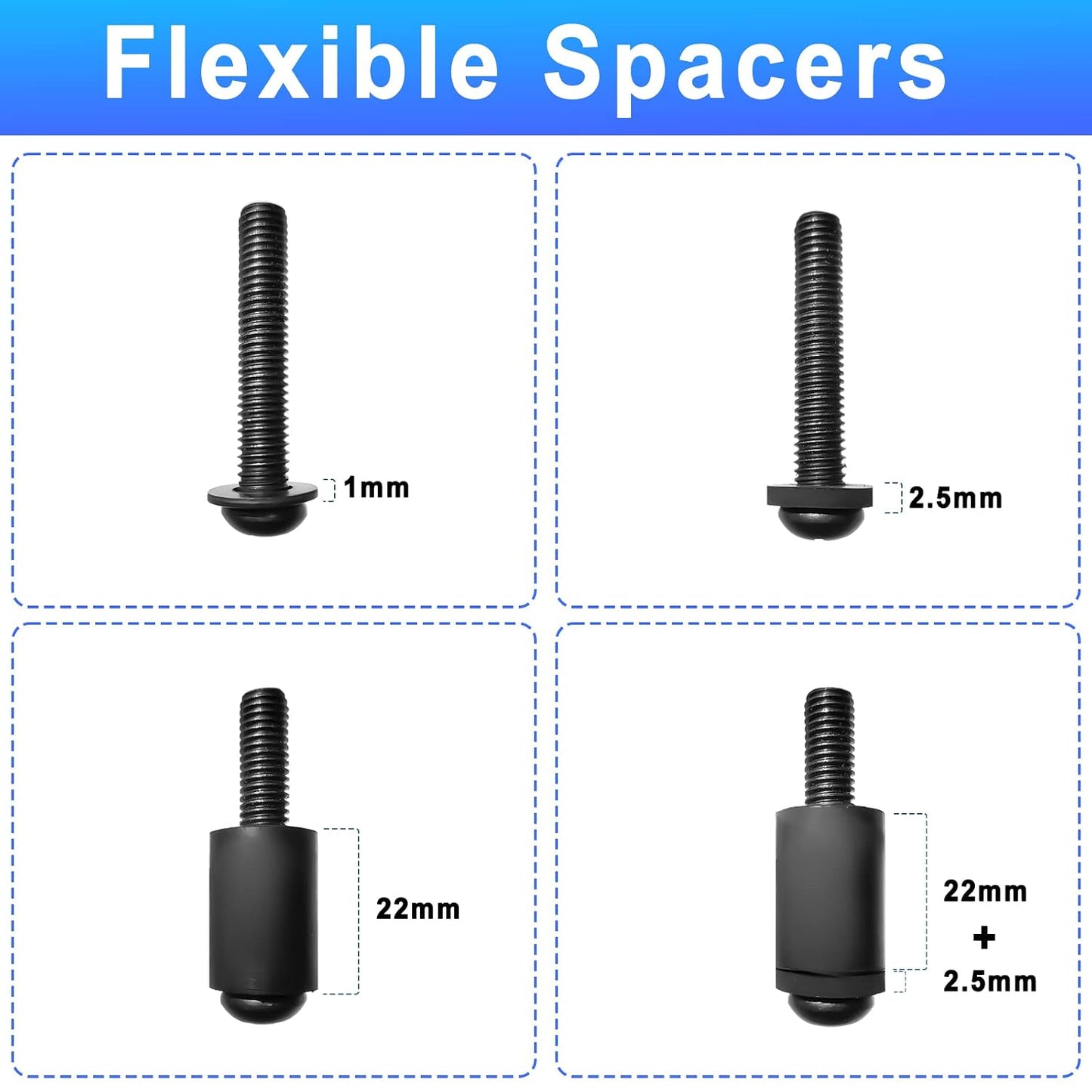 Maozhren M4, M5, M6, M8 Universal TV Mount Kit for Onn, Sony, Westinghouse, Philips, Toshiba, Insignia - Includes TV