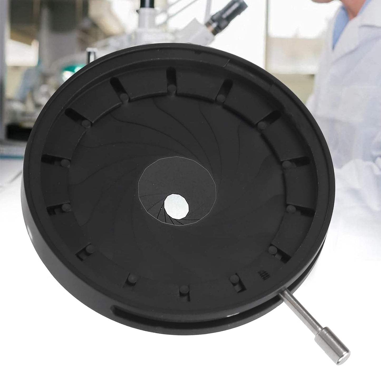 AstraLoom SK34 1.534mm 49mm Adjustable Iris Aperture Diaphragm Module Condensor Optical Diaphragm for Optical