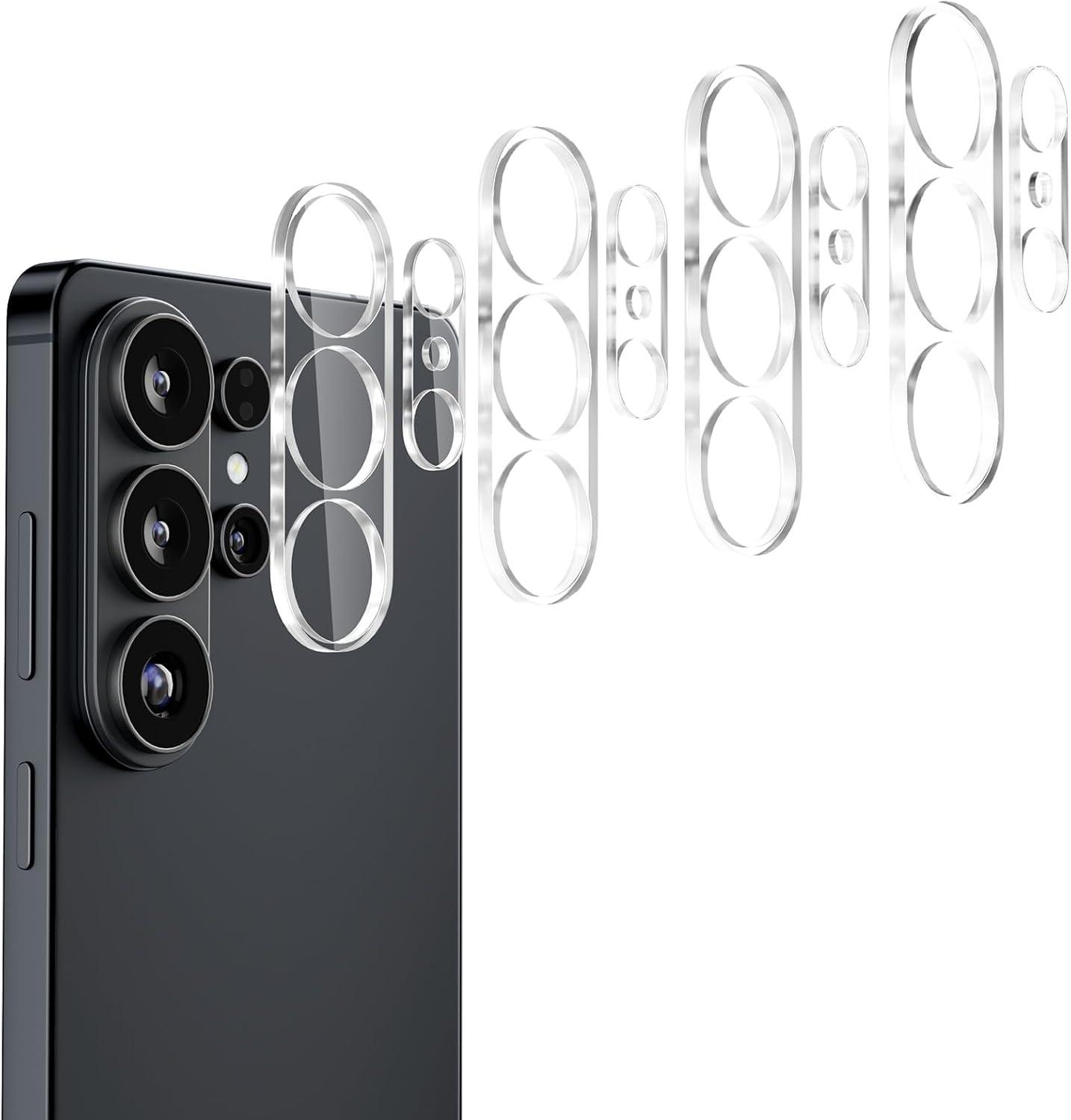 [4 Pack S26 6.9in 5G, 9H CloudValley Camera Lens Protector for Samsung Galaxy Ultra Tempered Glass Lens Cover