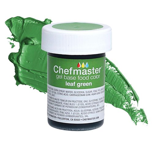 Chefmaster Leaf Green Gel Food Coloring - Vibrant, Professional-Grade Dye for Icing & Fondant | 1 oz Made in USA