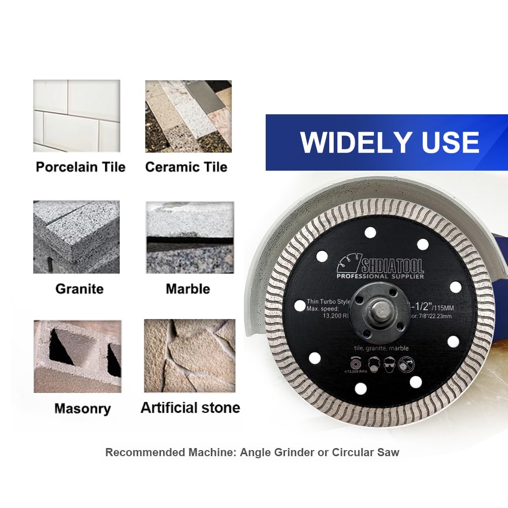 SHDIATOOL Diamond Tile Drill Bits Set,Porcelain Hole Saw, Cutter for Marble Ceramic Granite and Tile Diamond Saw Blade