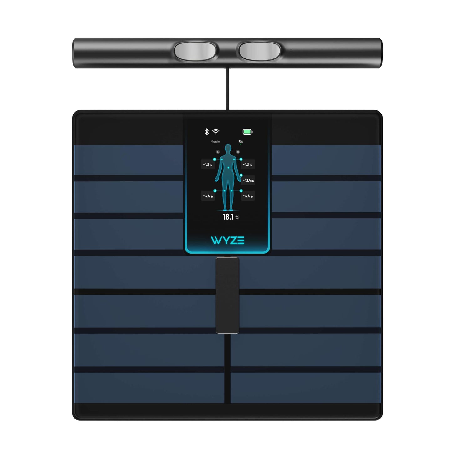 Wyze Smart Scale Ultra BodyScan with Handle – Wi-Fi & Bluetooth Body Composition Scale for Weight, BMI, Body Fat, Muscle Mass, and Segmental Measurement, 400 lbs, Black