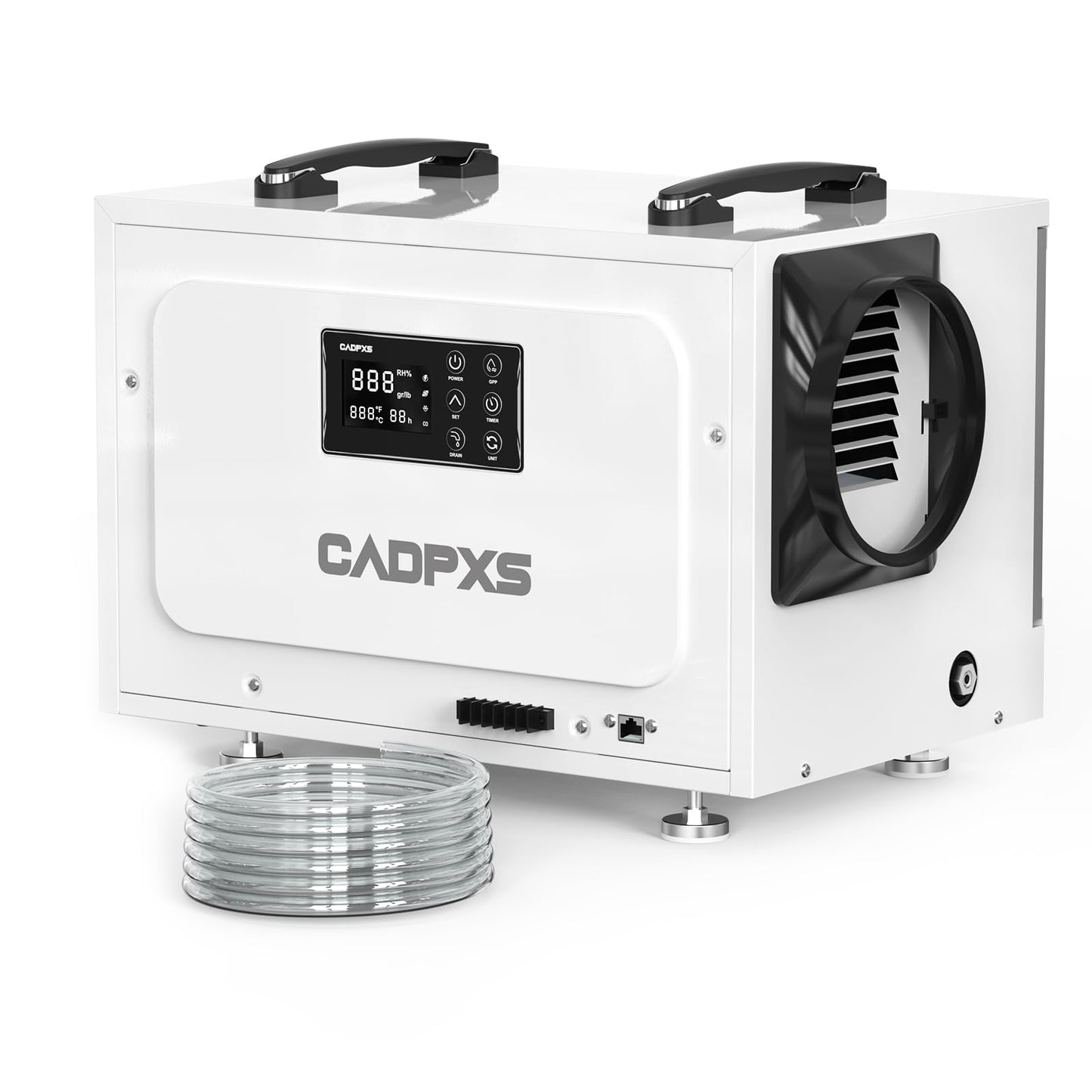 CADPXS Crawl Space Dehumidifier with Pump, 125 Pints Commercial Dehumidifiers with Drain Hose, Dehumidifier for Crawlspace, Basements & Water Damage Use, Memory Restart, cETL, 5 Years Limited Warranty