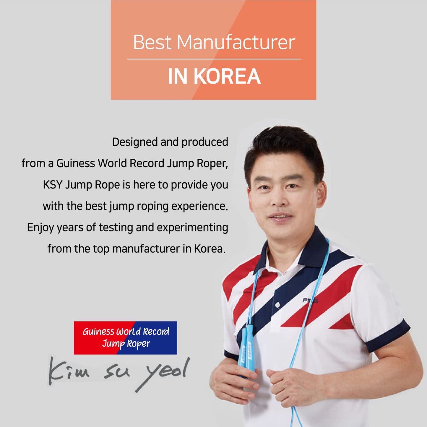 Skipping Jump Rope for Fitness Workout - Light Weight, Adjustable, Tangle Free, Excellent line control for Cardio Boxing, CrossFit, Training Exercise All Ages and Gender ( Special Luxury, KA-220, Made in Korea) (Mint-Blue)
