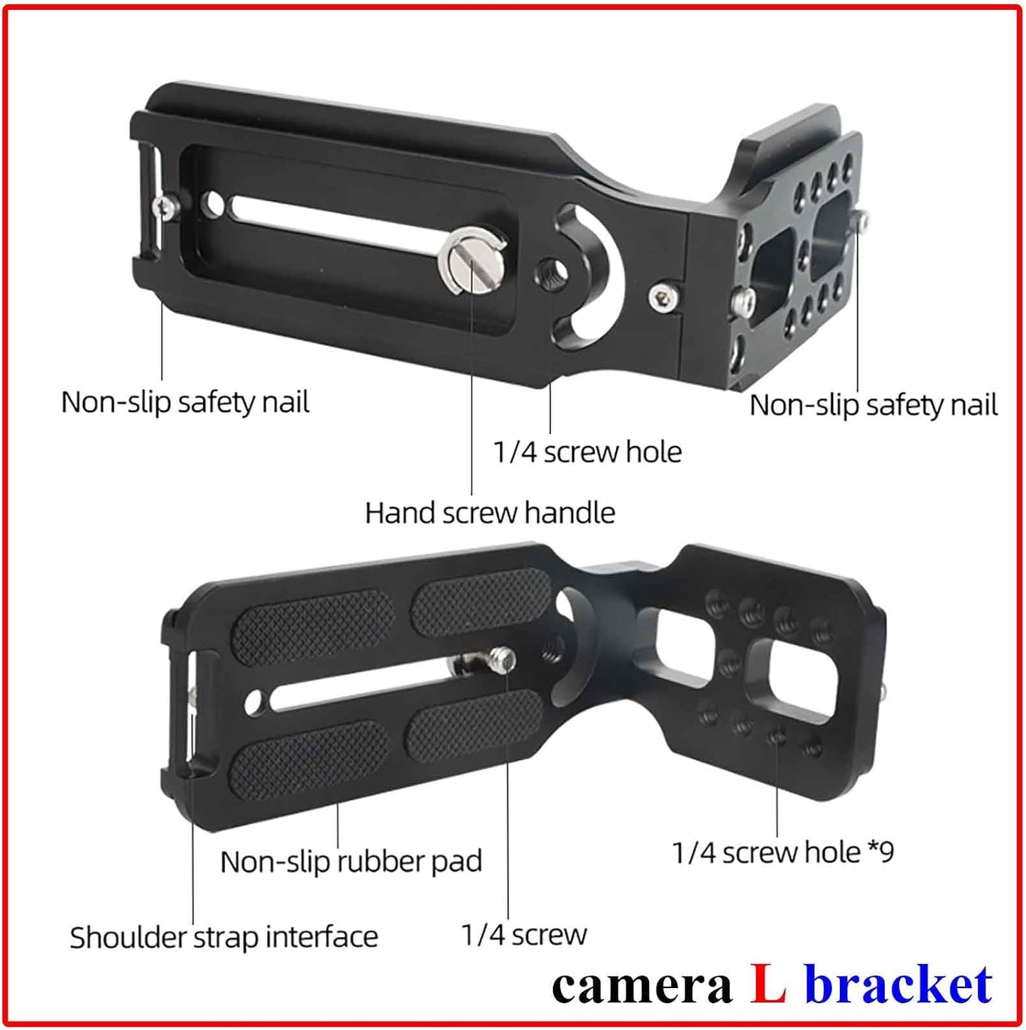 Sxbinyouli DSLR Camera L Bracket,Vertical Camera Mount,Quick Release Plate for Horizontal Vertical Photography