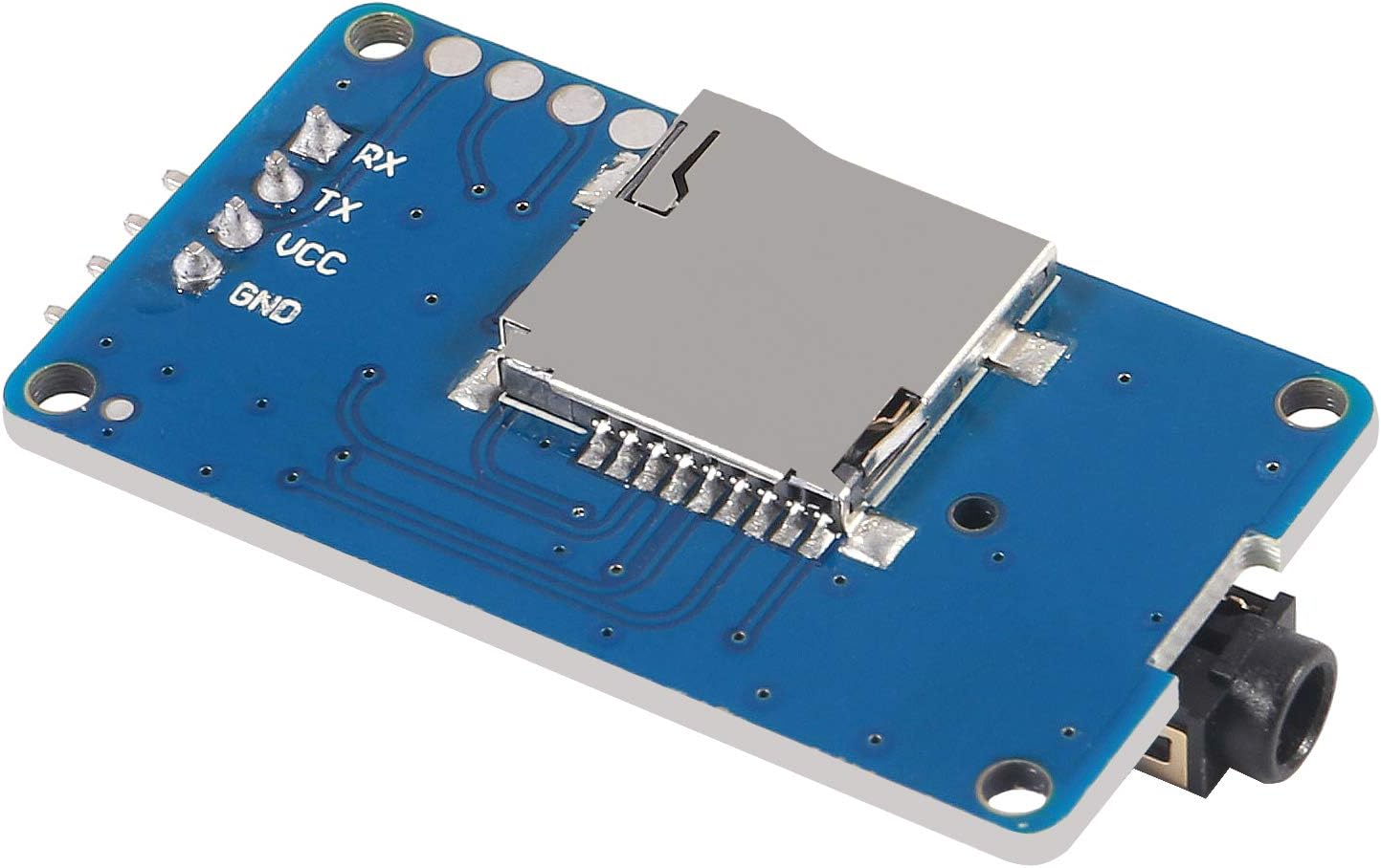 2Pcs YX5300 MP3 DORHEA UART Control Serial Music Player Module Voice Serial Port UART Control Module with TF Card Slot