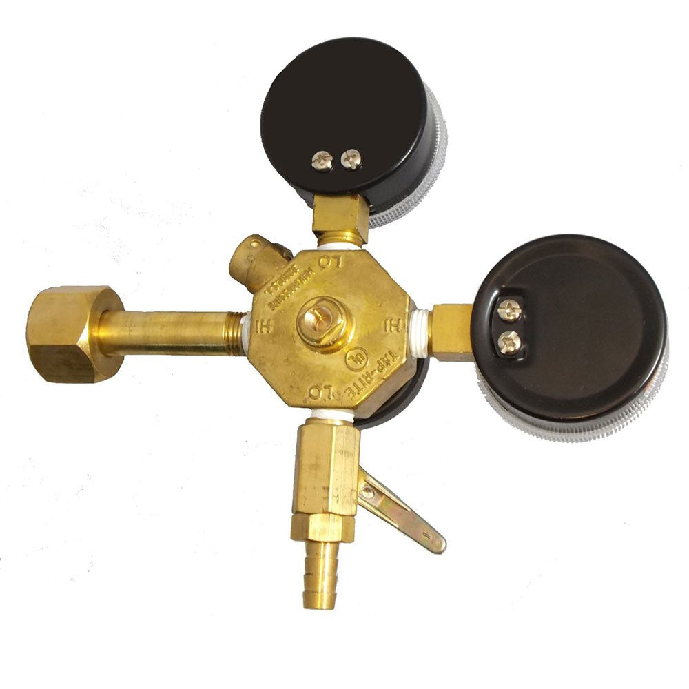 Taprite Co2 Primary Beer Regulator 3741-BR New Draft Wine Soda - Dual High Pressure Gauge