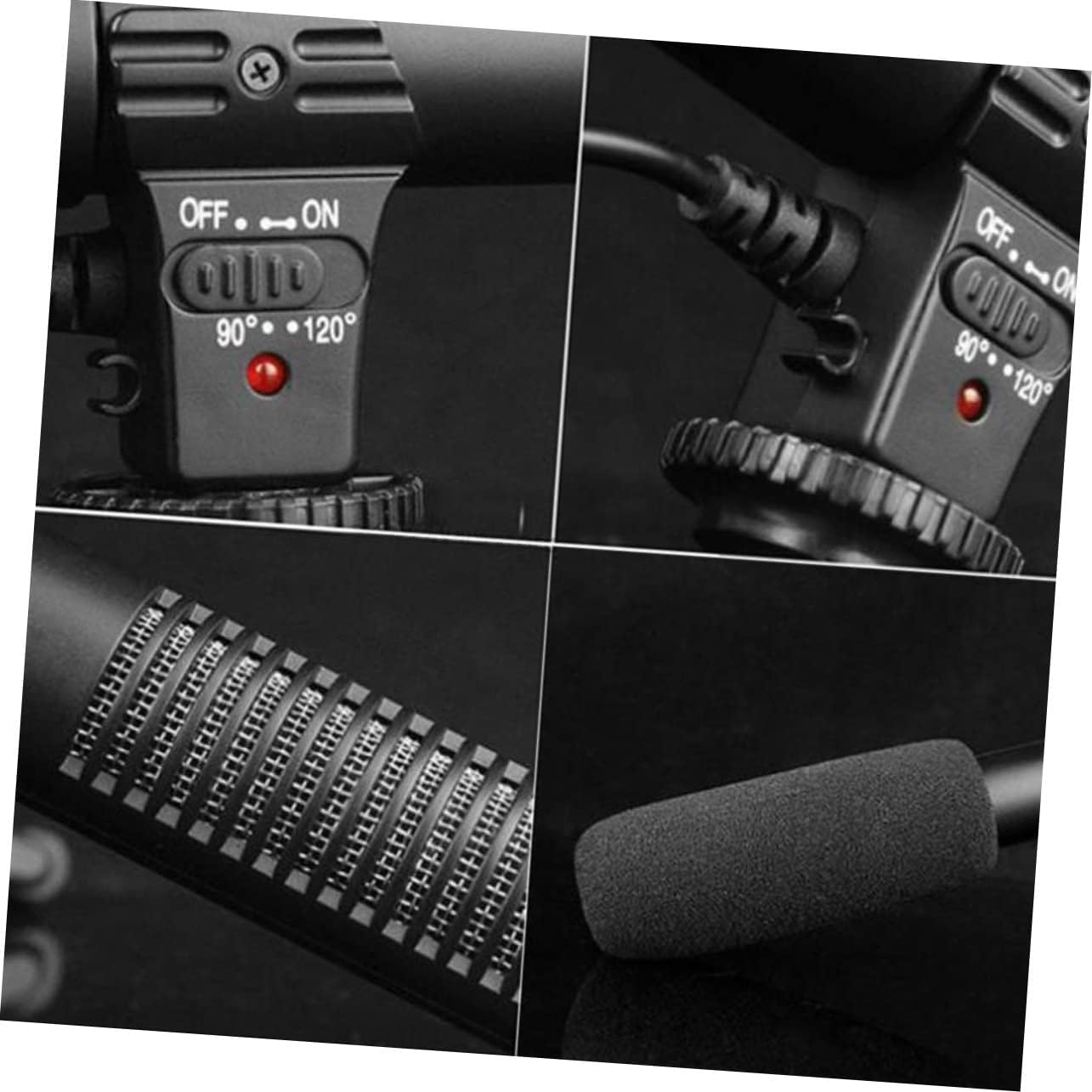 KONTONTY 1pc Interview Microphone for Camera Camcorder and Phone Lightweight Design Compatible Devices for Vloggers