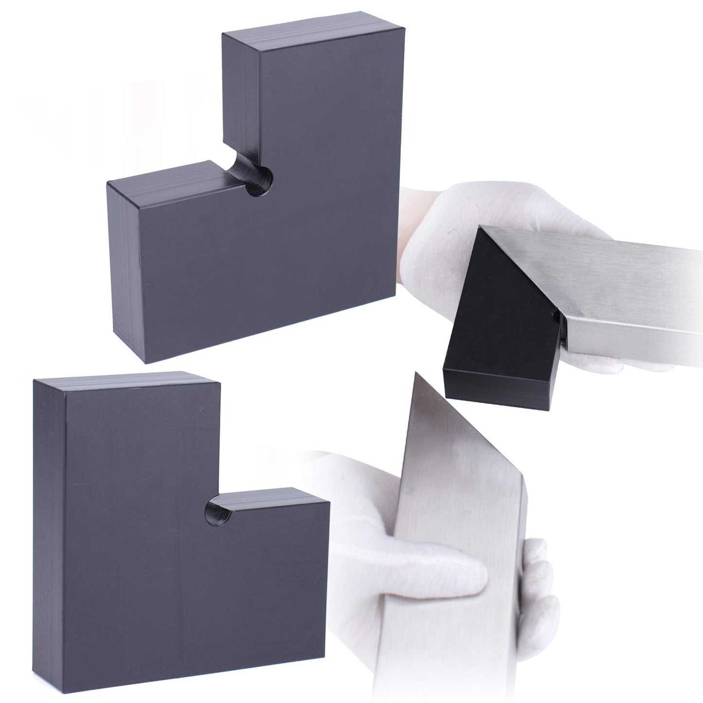 Muzata HT10 HL10 HT14 Flat Handrail Accessories - 2pack Corner Connector High Strength POM Handrail Fitting, HA02 BNP