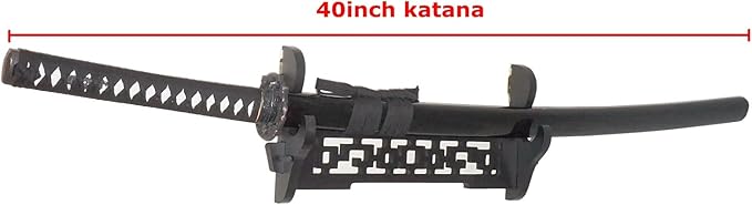 Eforlife Sword Holder Wall Mount Samurai Sword Katana Wakizashi Display Holder Stand Bracket Hanger 1-Tier