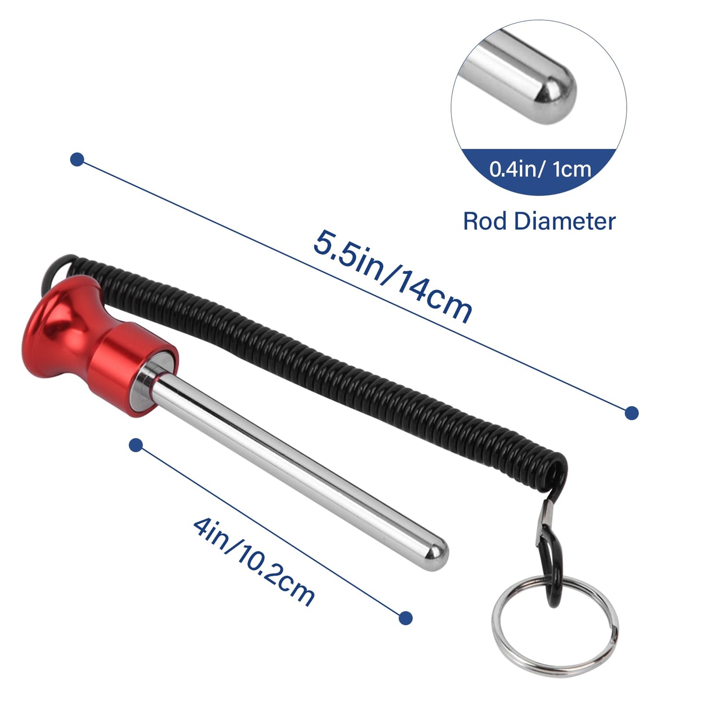 Watris Veiyi Weight Stack Pin, Magnetic Weight Pin, Automatic Drop Set Pins Gym, Weight Machine Pin with Pull Rope, Strength Training Equipment Replacement Weight Pins for Weight Stack Machine