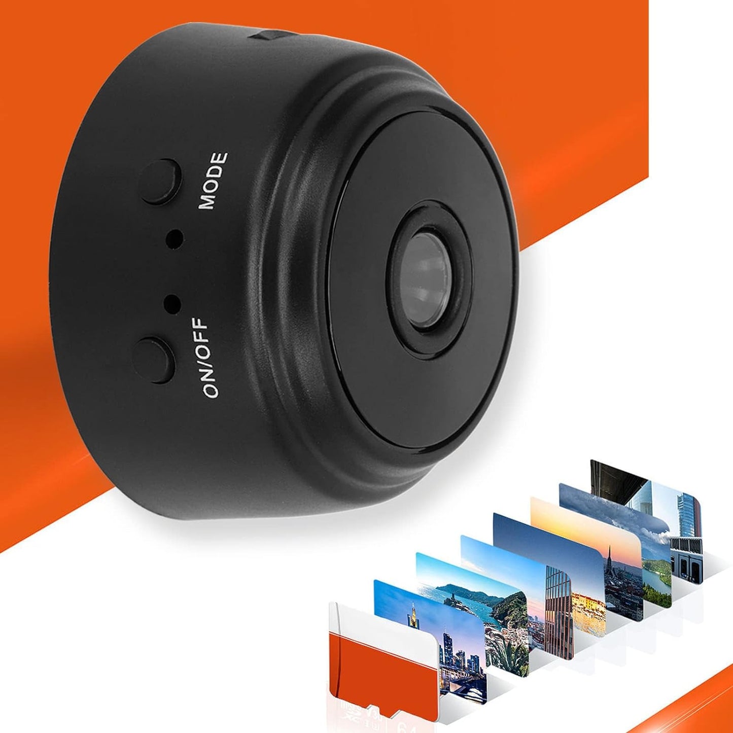 ciciglow A9 1080P Camera Indoor, Magnetic Pet Dog Camera Baby Camera Mini Camera Security Camera (Black)