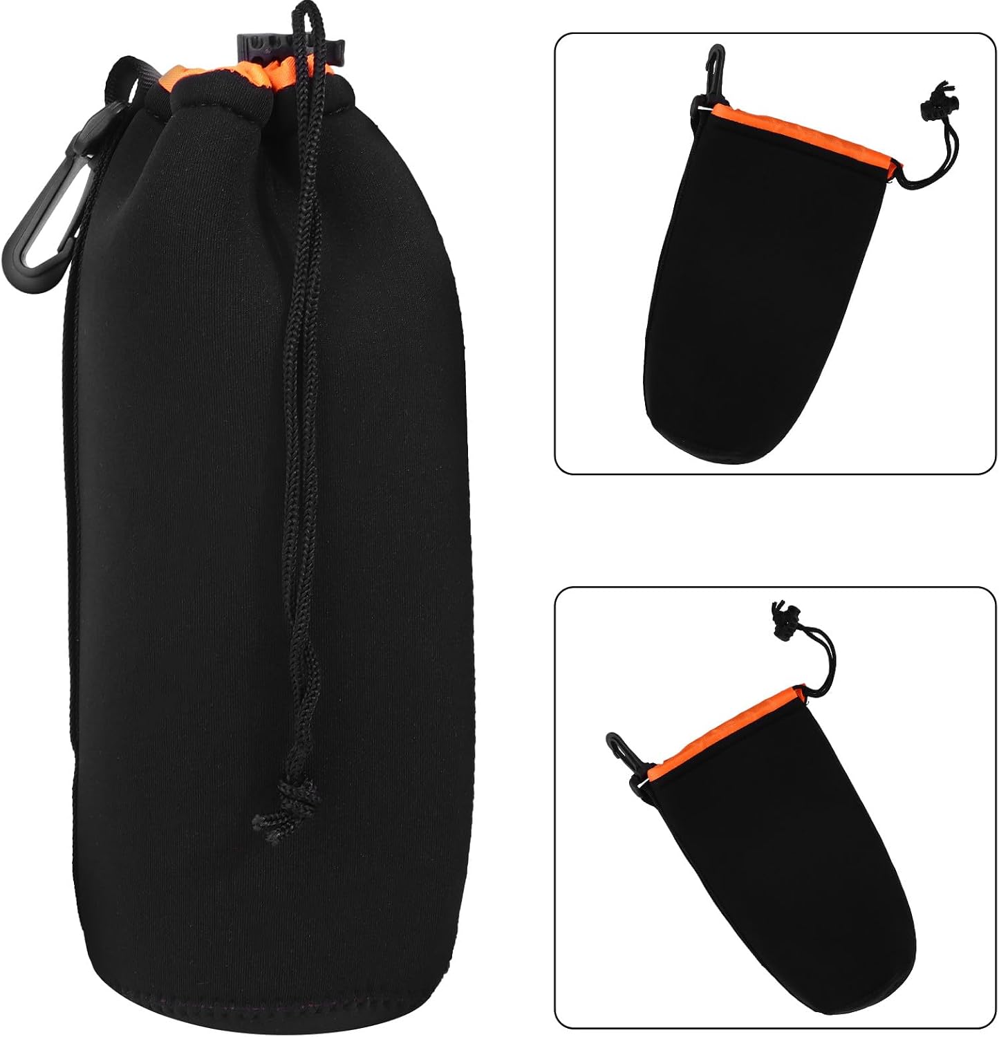 BESPORTBLE Neoprene Camera Lens Pouch with Buckle Shockproof Protective Case for DSLR and Mirrorless Lenses Lightweight