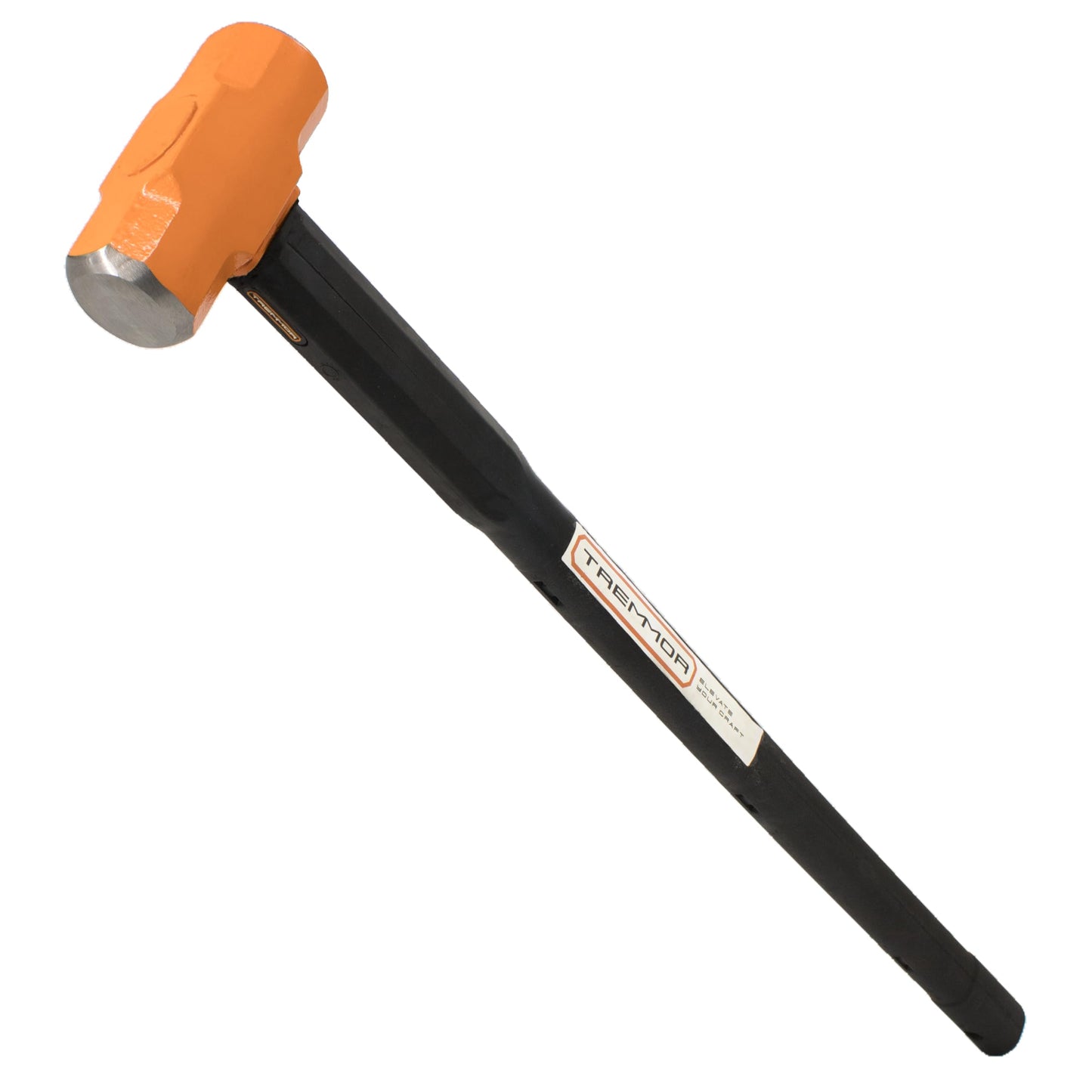 TREMMOR Sledge Hammer 8lb Heavy Duty Sledgehammer with IRON CORE Steel Reinforced Rubber Handle | Sledgehammers for Demo, Pros, Industrial (36 in. Length) TR1643