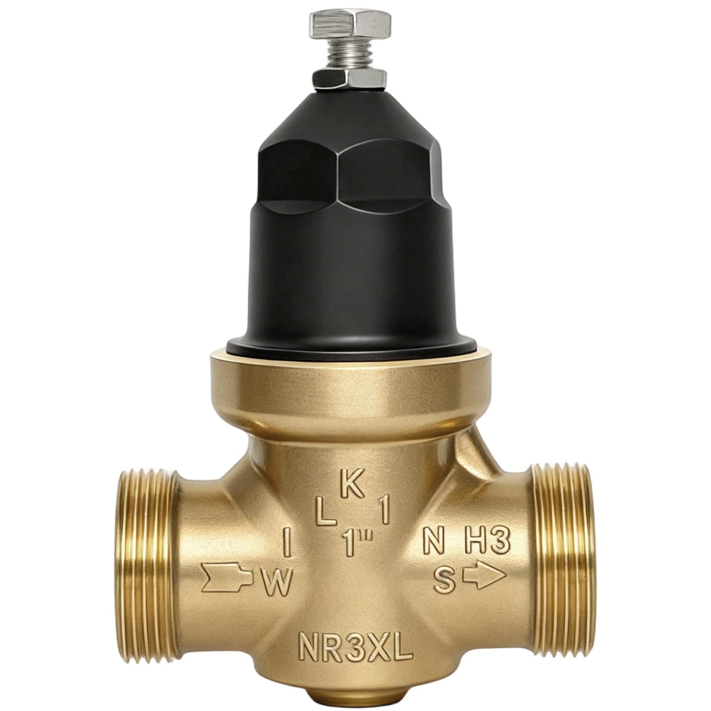 1" NR3XLDU Pressure Reducing Valve, Double Union FNPT Connection, for Home & Commercial Use