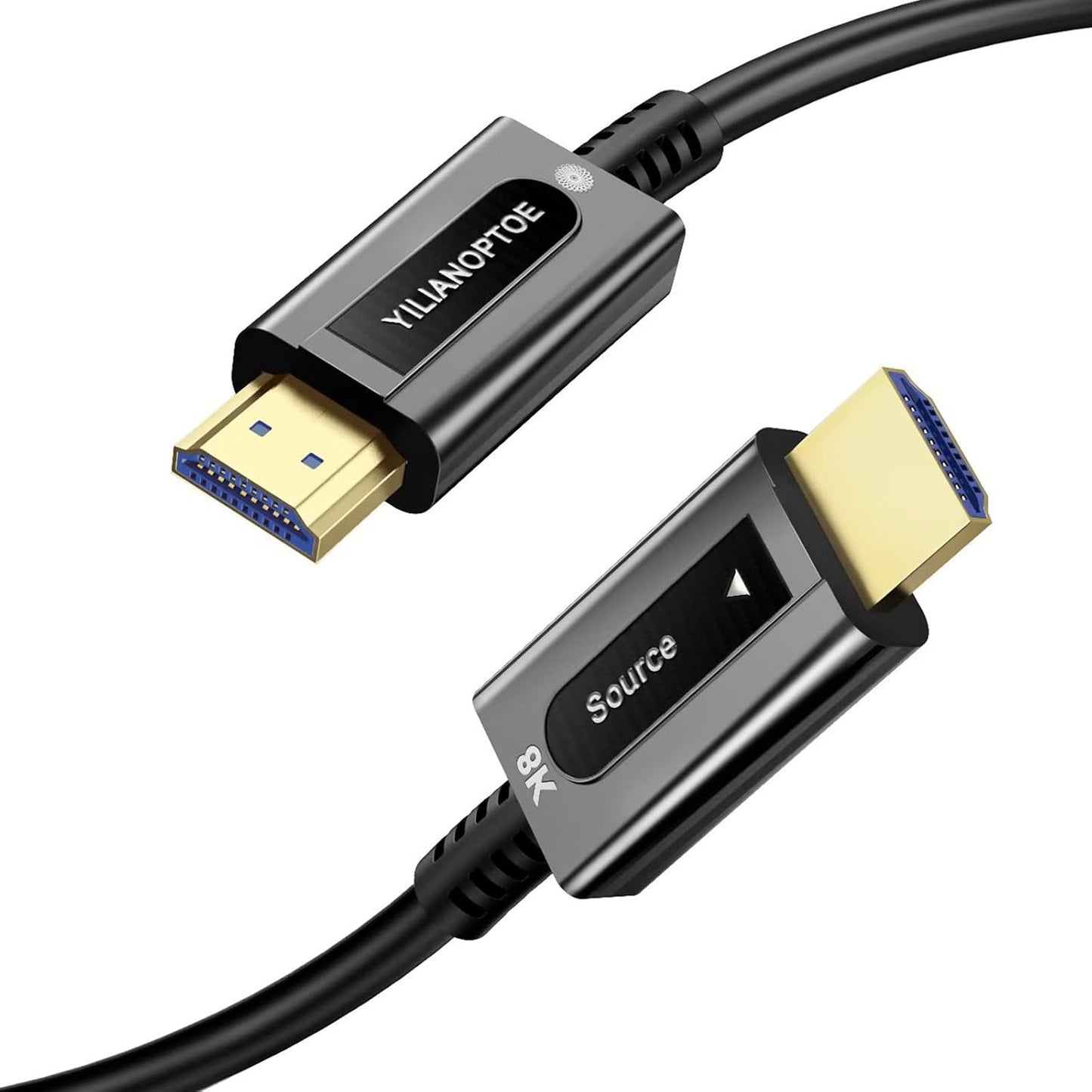 25 ft,8K 2.1 Cord,48Gbps,8K@60Hz 4K@120Hz, HDR10 Dolby PS4/PS5, Fiber Optic HDMI Cable Long HDMI Cable,Ultra High Speed