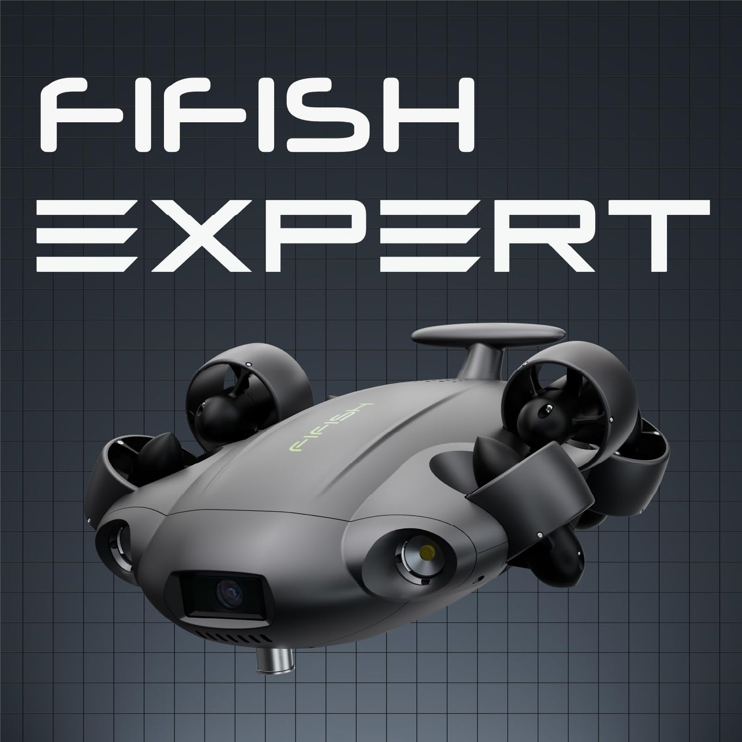 FIFISH QYSEA V6 Expert M200A Underwater Drone with Robotic Arm, AI Vision Lock Portable ROV with Q-Interface, Underwater Robot with Industrial Case, 6 Hours Working Time, 4K Camera, 660ft Dive