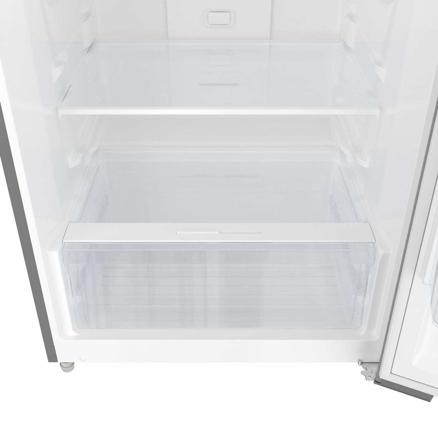 KoolMore 28 Inch 14 Cu Ft Top Freezer Refrigerator, Stainless Steel, Freestanding Full Size Fridge Freezer for Home Kitchen or Garage