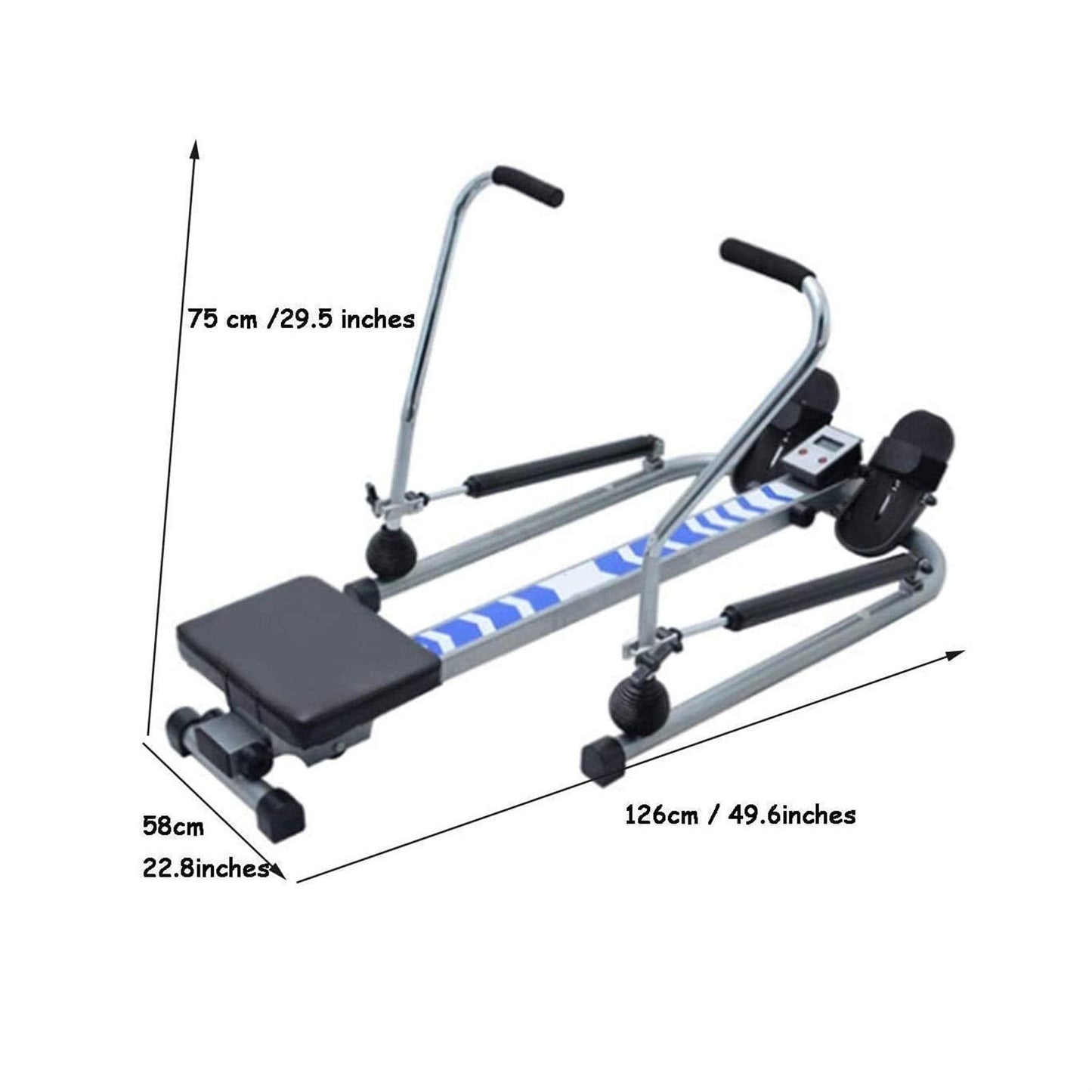 GenSDH Rowing Machines, Rowing Machine,Foldable Rower,Commercial Silent Rowing Machine,Indoor Hydraulic Rowing Machine,Household Multi Function Fitness Equipment Rowing Machine