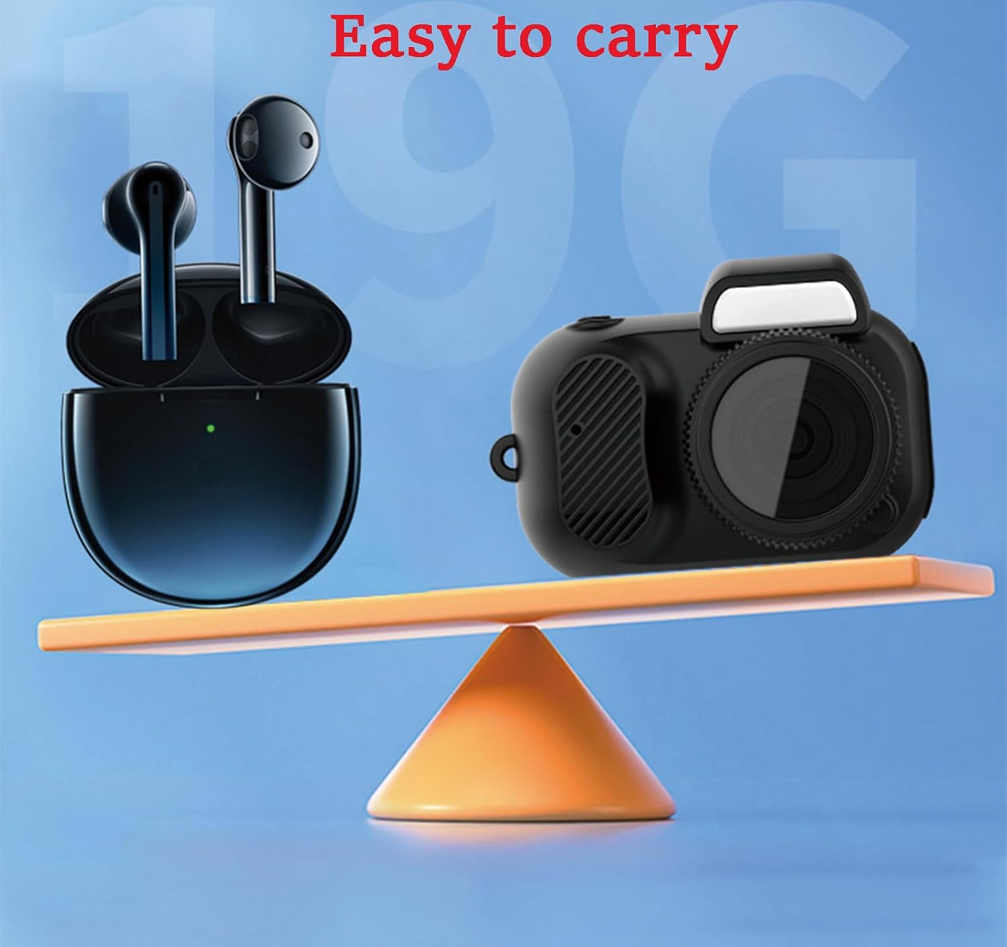 Sniegauu 32GB 1080P 6 Filters,0.96'' Mini Keychain Camera, Retro Micro with Card, Retro Snap Digital Camera HD Tiny