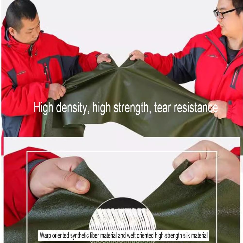 High-Altitude Canvas Chute Conveyor - 2x10m Tear-Resistant Green Cargo Loader for Warehouses, Efficient Unloading & Moving of Goods